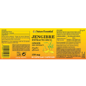 Etiqueta Jengibre 150mg 50cápsula Nature