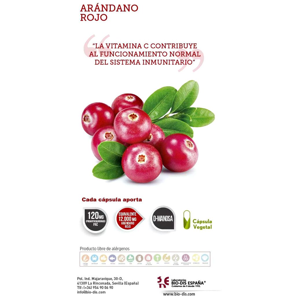 Arándano Rojo / 12.000mg / 30 Cápsulas / Nature Essential. - Imagen 3
