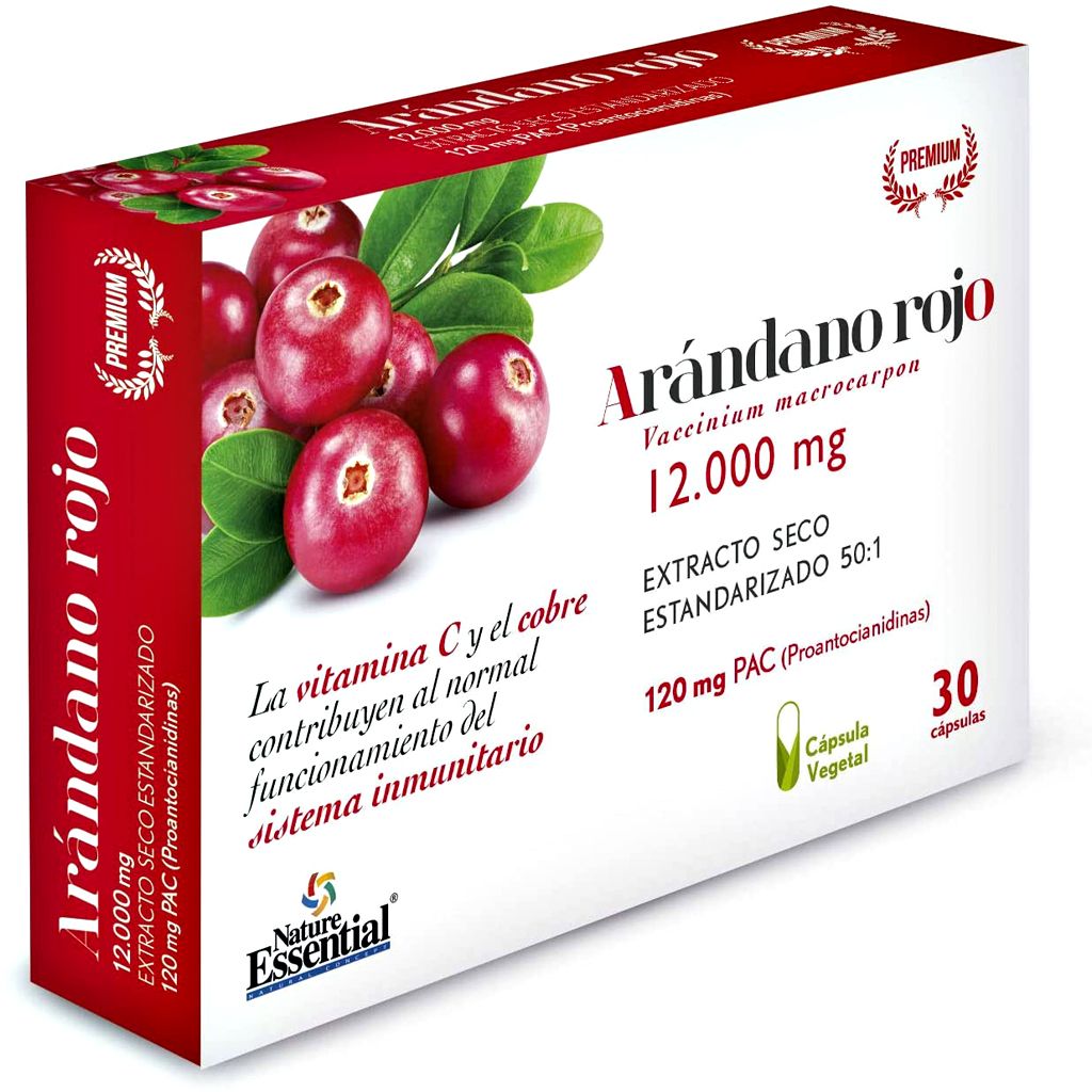 Arándano Rojo / 12.000mg / 30 Cápsulas / Nature Essential.