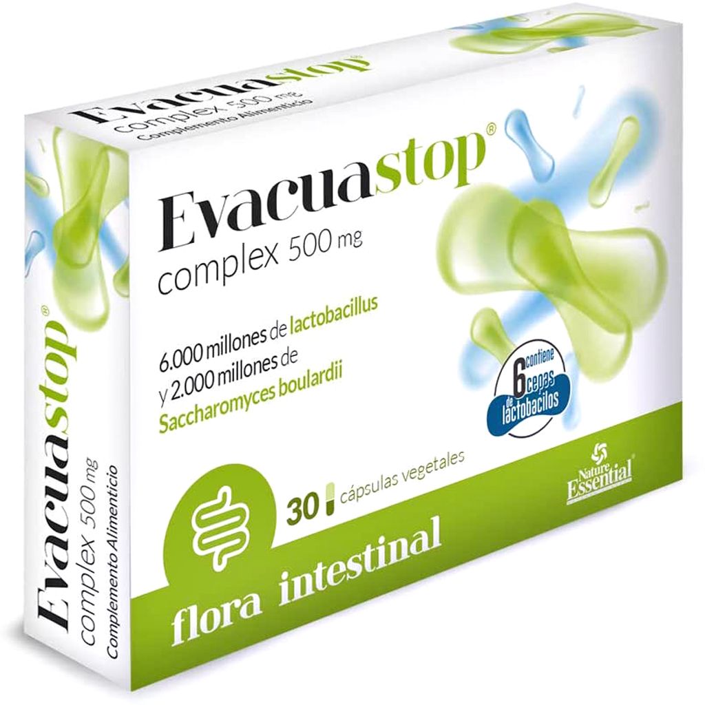 EvacuaStop Complex / 500 mg / 30 Cápsulas / Nature Essential.
