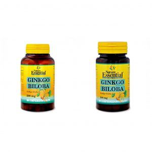 Ginkgo Biloba / 500 mg - 250 Comprimidos / 500 mg - 60 Comprimidos / Nature Essential.