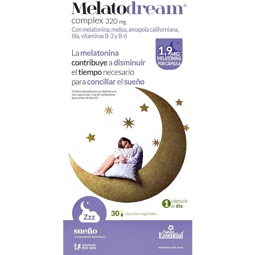 MelatoDream Complex / 320 mg / 30 Cápsulas / Nature Essential. - Imagen 3