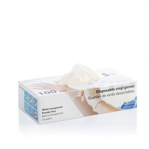 Guantes de Vinilo Desechables / EGV-01 /TALLA S / PACK DE 100.