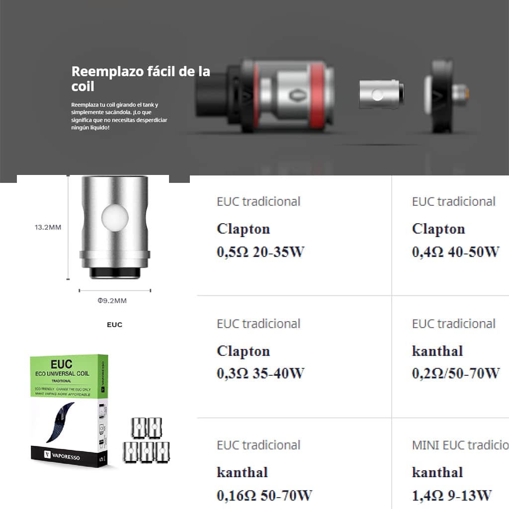 EUC CLAPTON de 0,4 ohmios