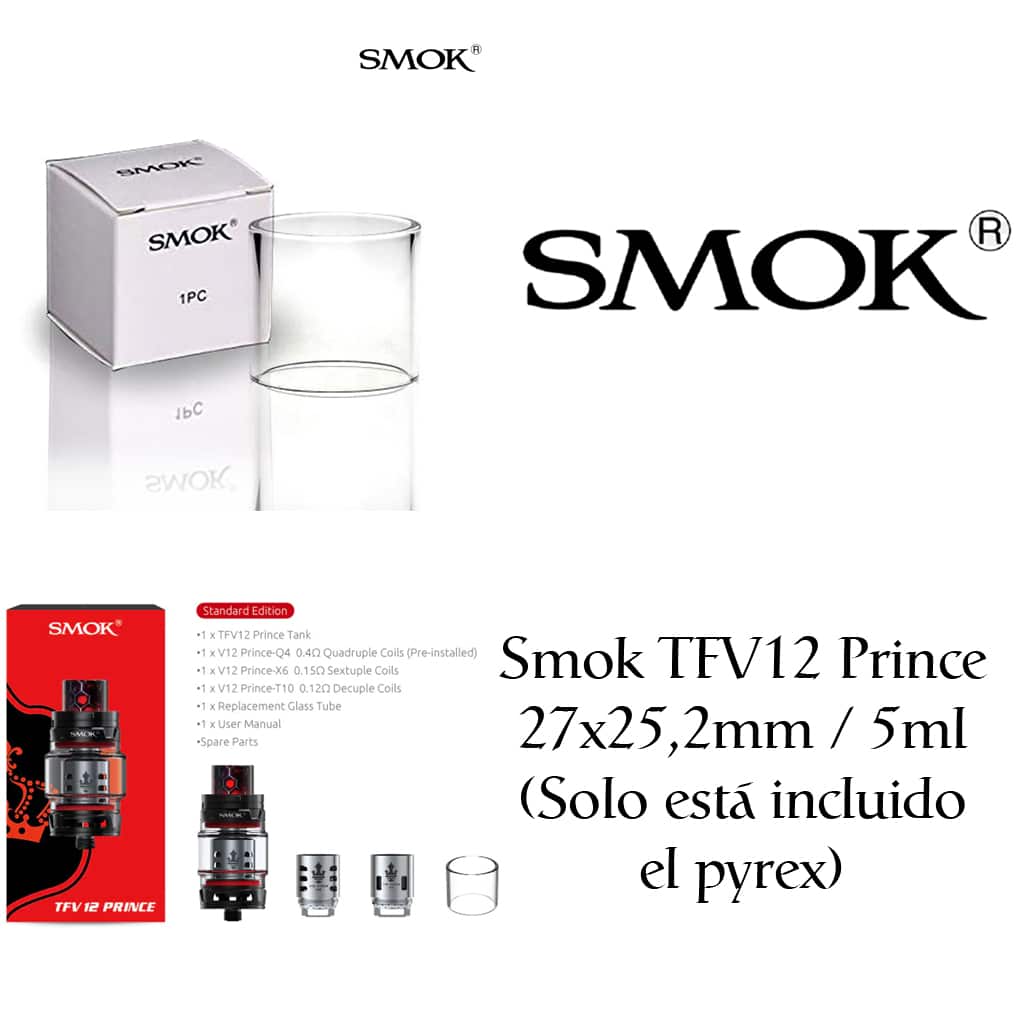 Smok TFV12 Prince - 24,5 x 24,05 mm - 5ml (recto)