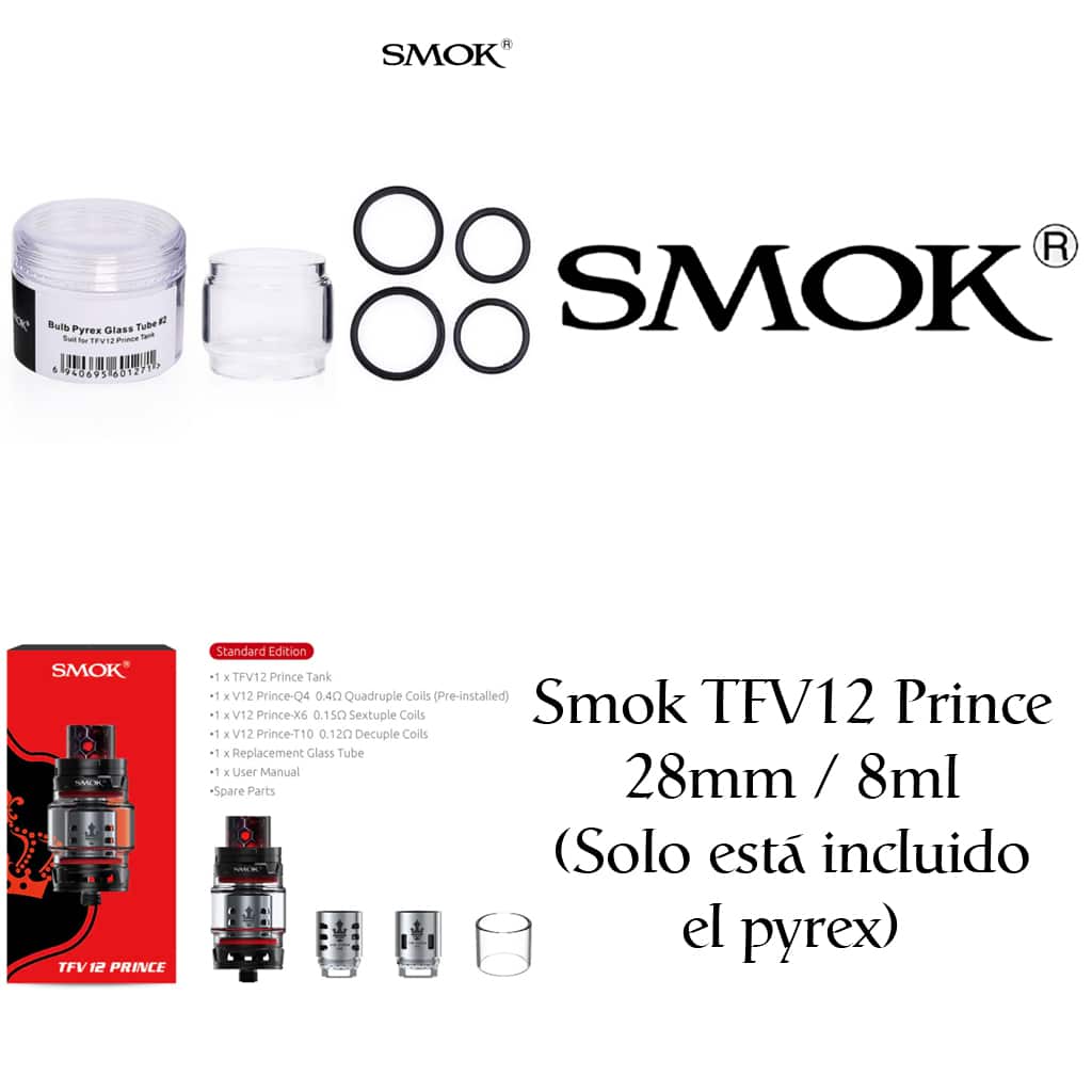 Smok TFV12 Prince - 28mm - 8ml (curve)