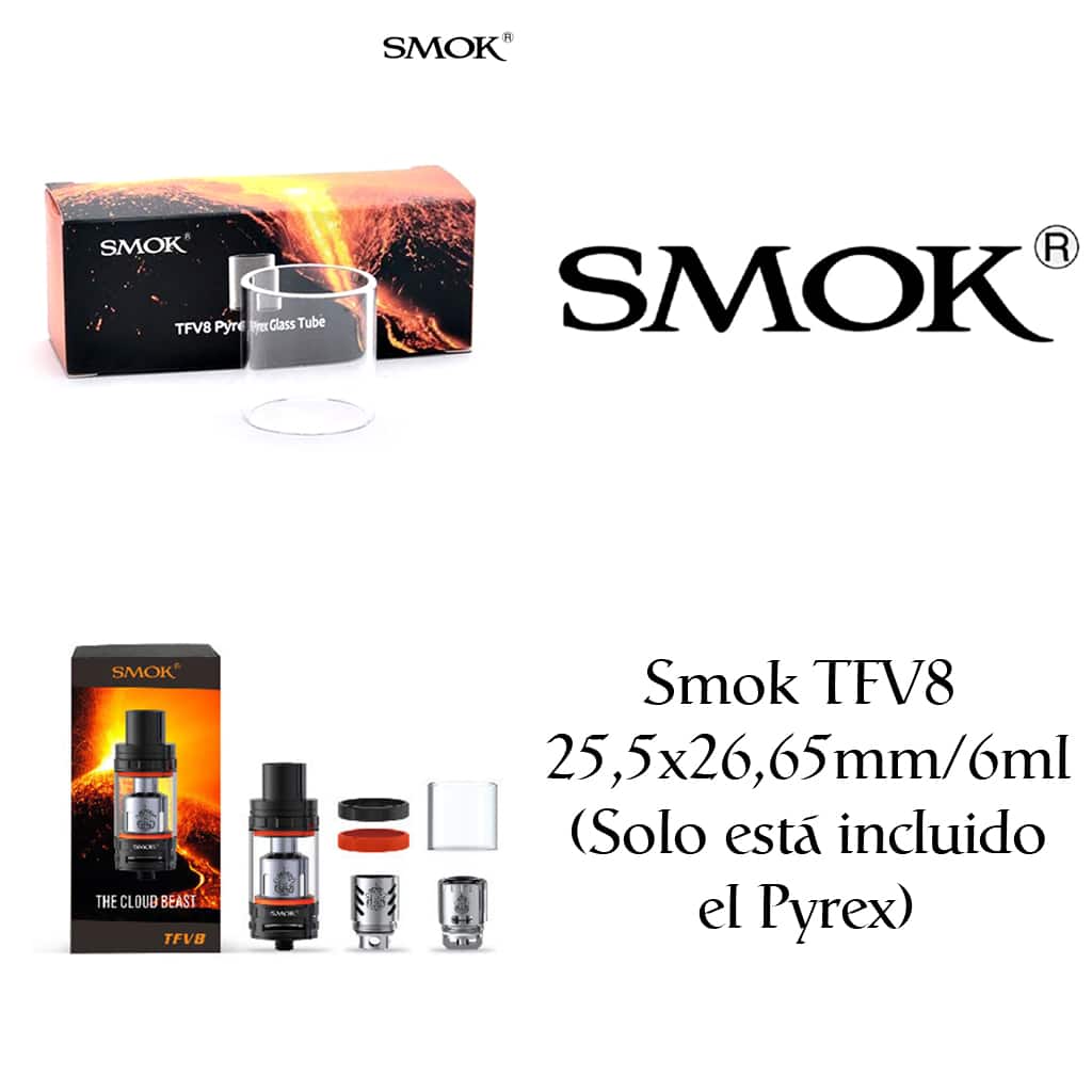 Smok TFV8 - 25,5x26,65mm - 6ml (recto)