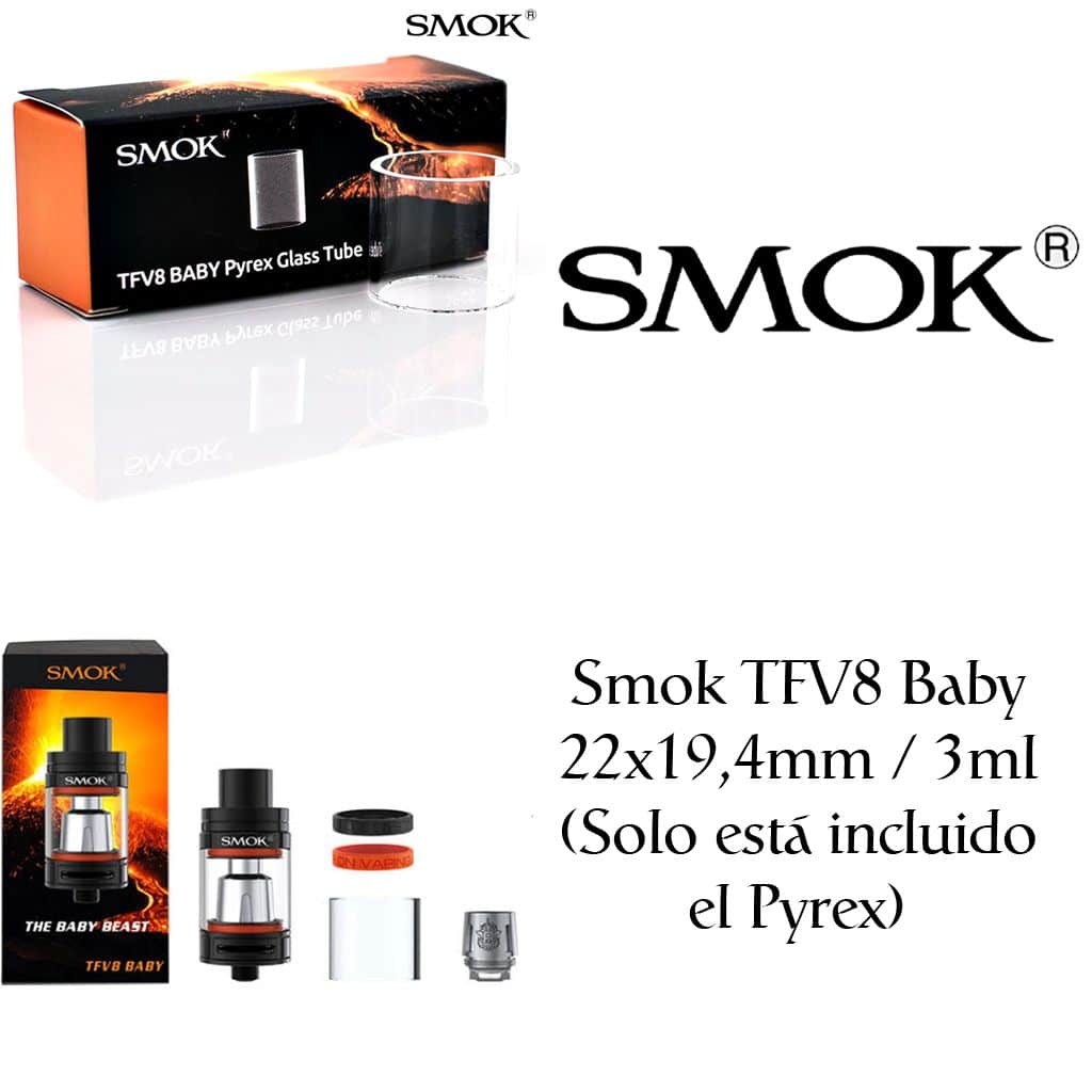 Smok TFV8 Baby - 22x19,4mm - 3ml (recto)