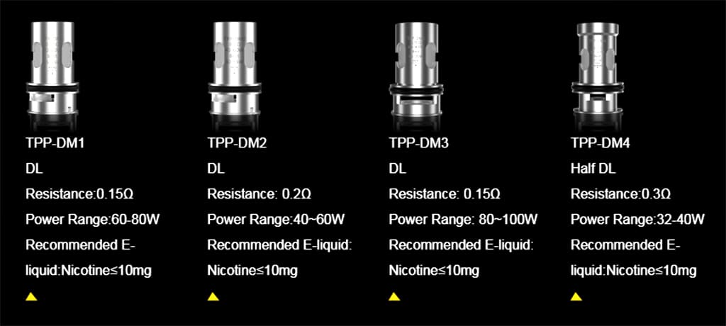 Coils VooPoo TPP DM1, DM2, DM3, DM4
