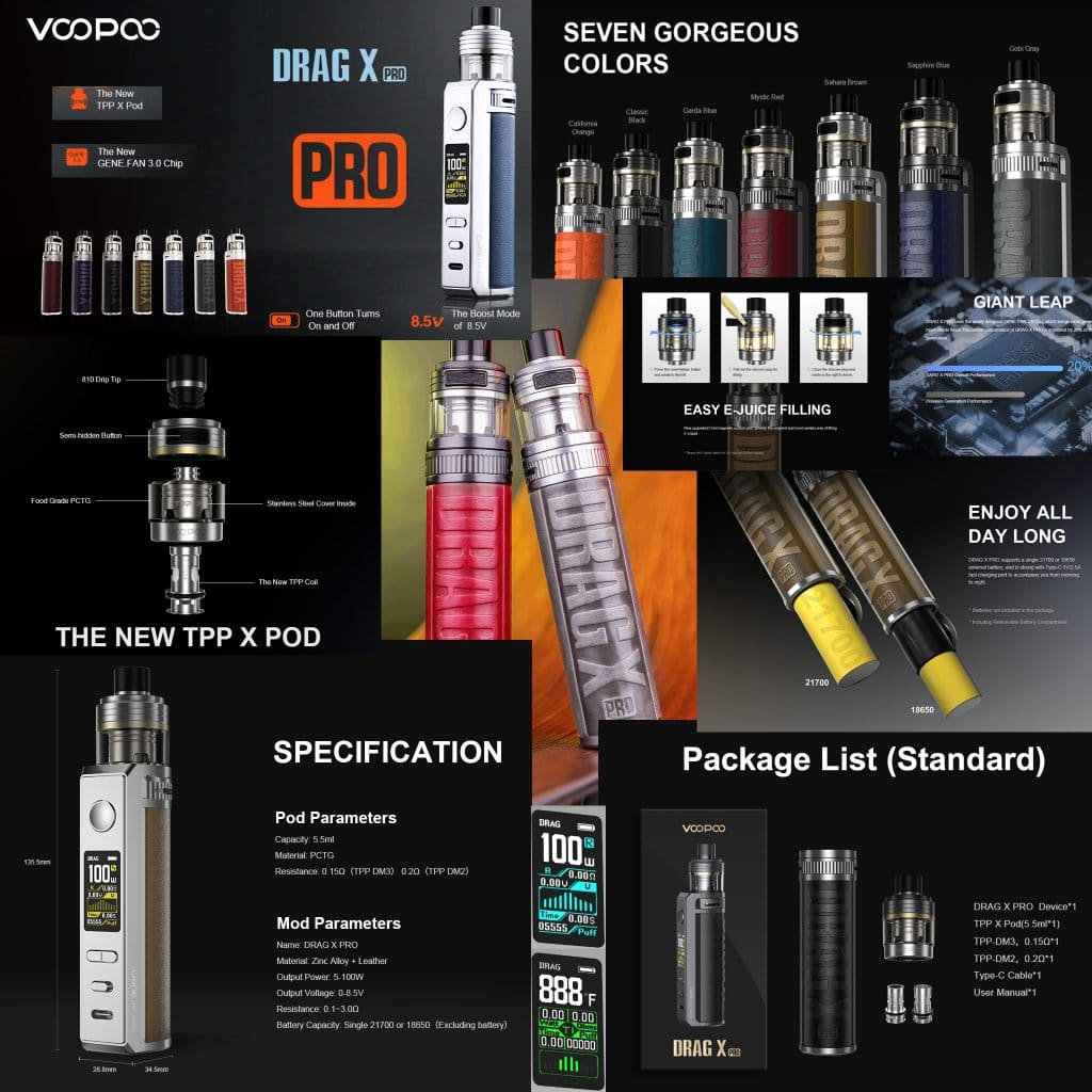 Descripción Drag X PRO 100W