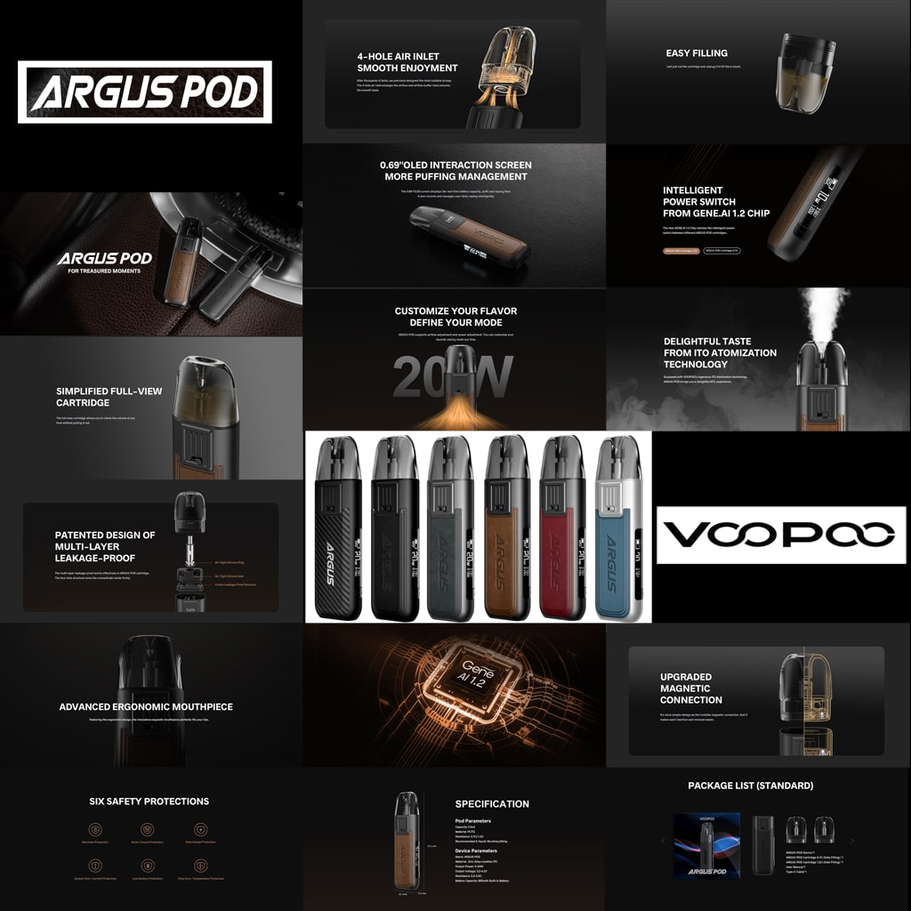 Descripción Argus Pods coil Hito VooPoo