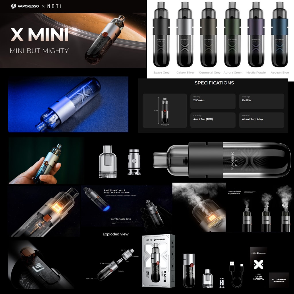 Descripción Kit X Mini Vaporesso-Moti