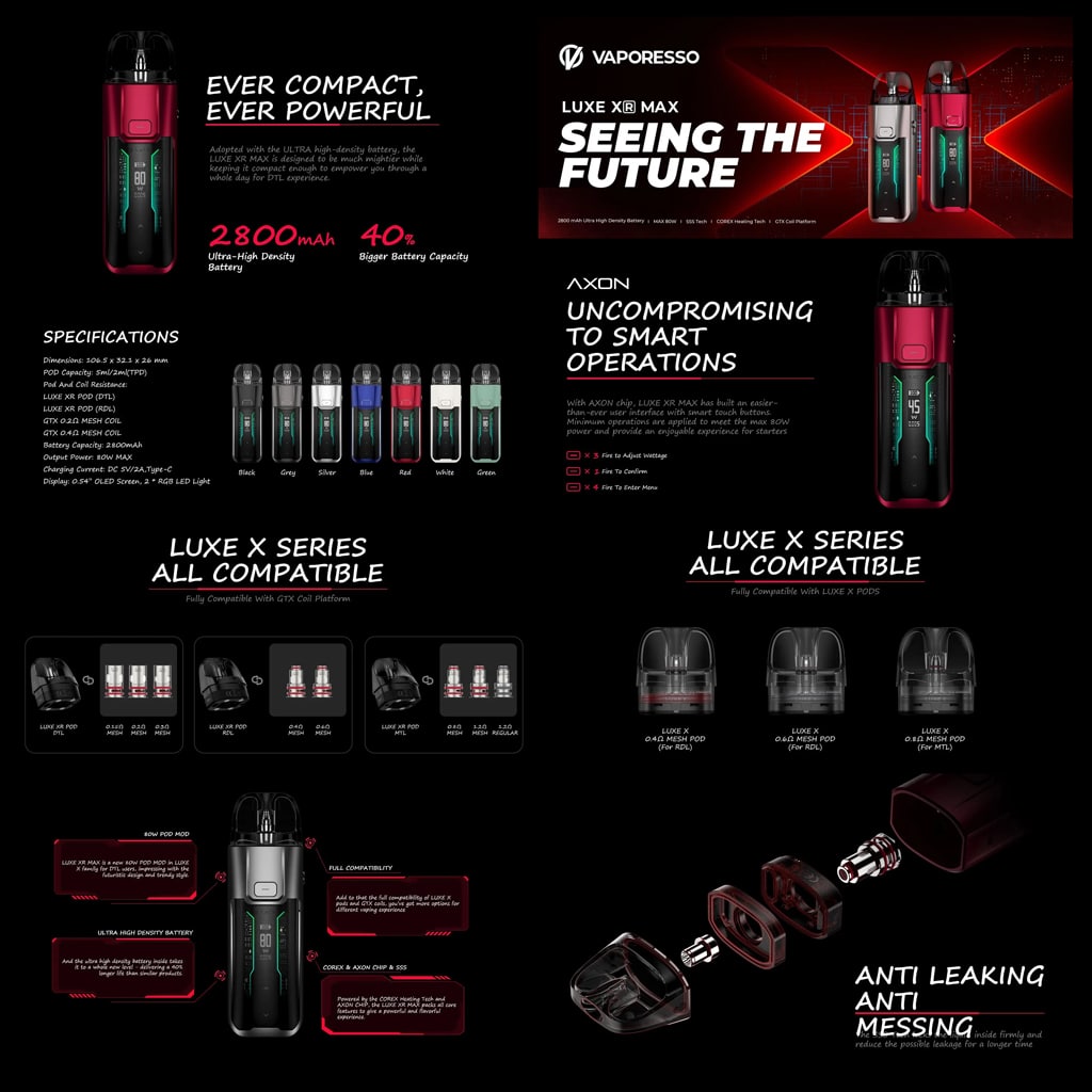 Descripción Luxe XR Max