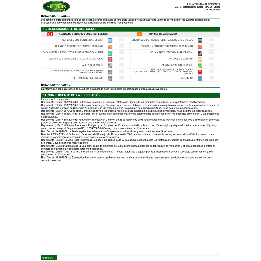 Sen Ficha Técnica 2